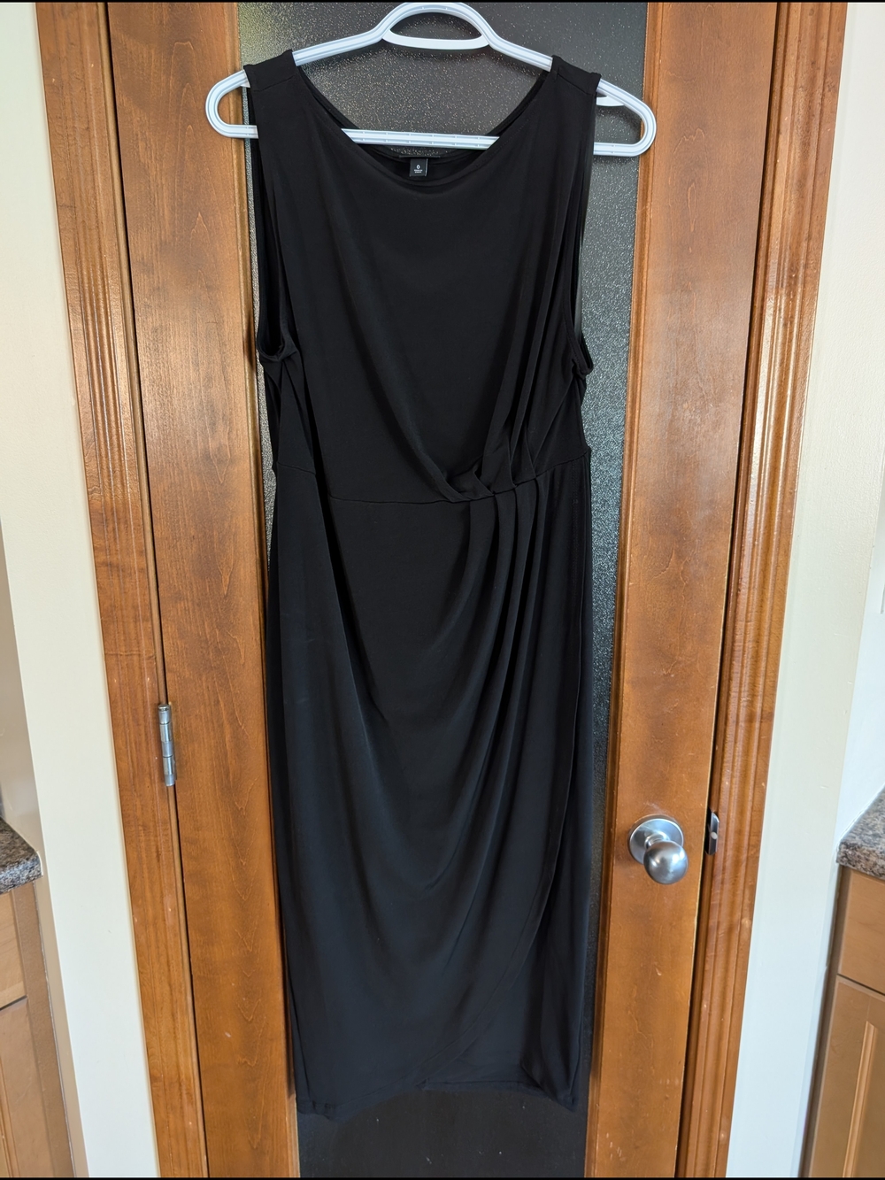 Classic Black Sleeveless Tulip Dress